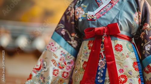 Traditional korean hanbok 