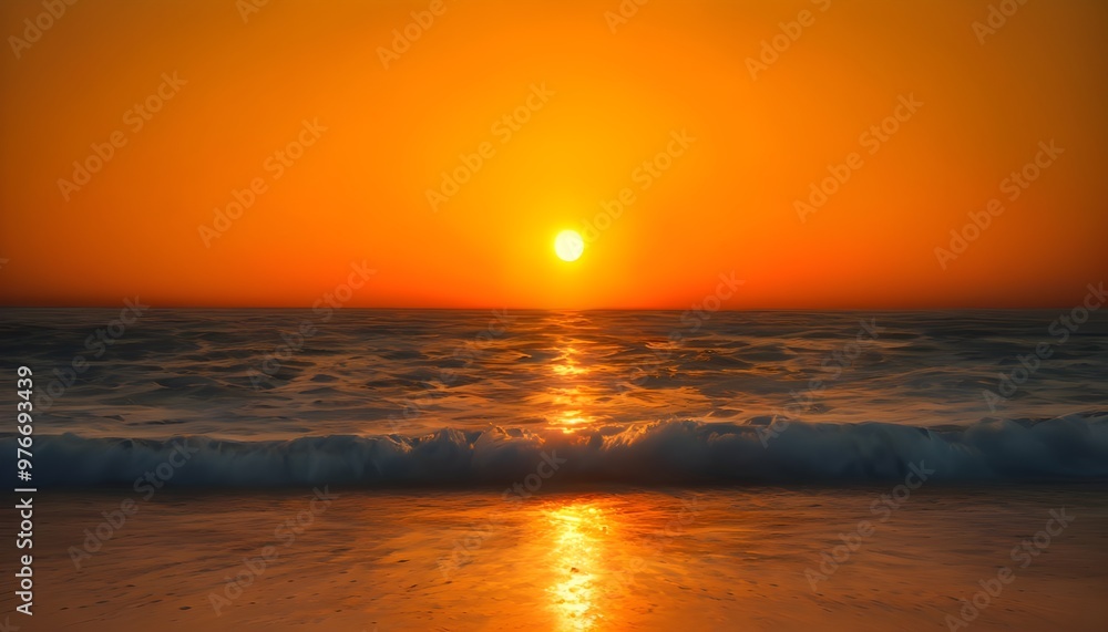 Fototapeta premium sunset over the sea