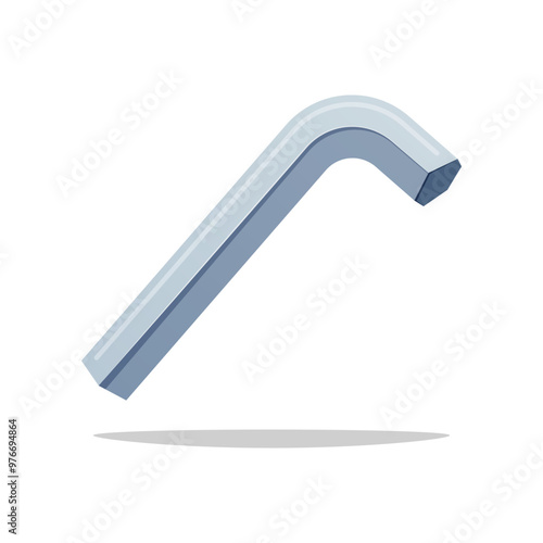 Allen wrench vector isolated on white background.