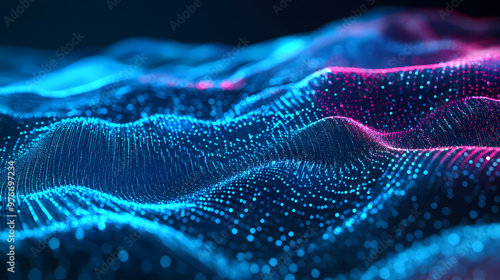 Blue technology background Blue technology background