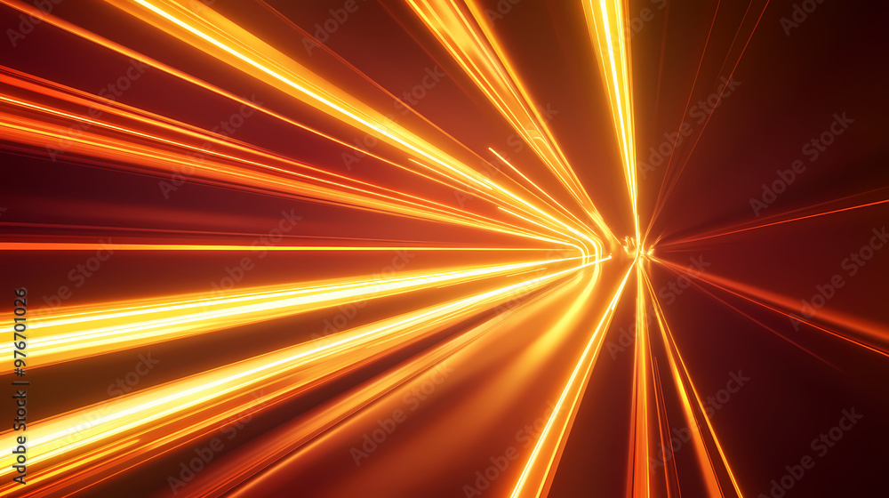 Obraz premium Future passage through the speed of light