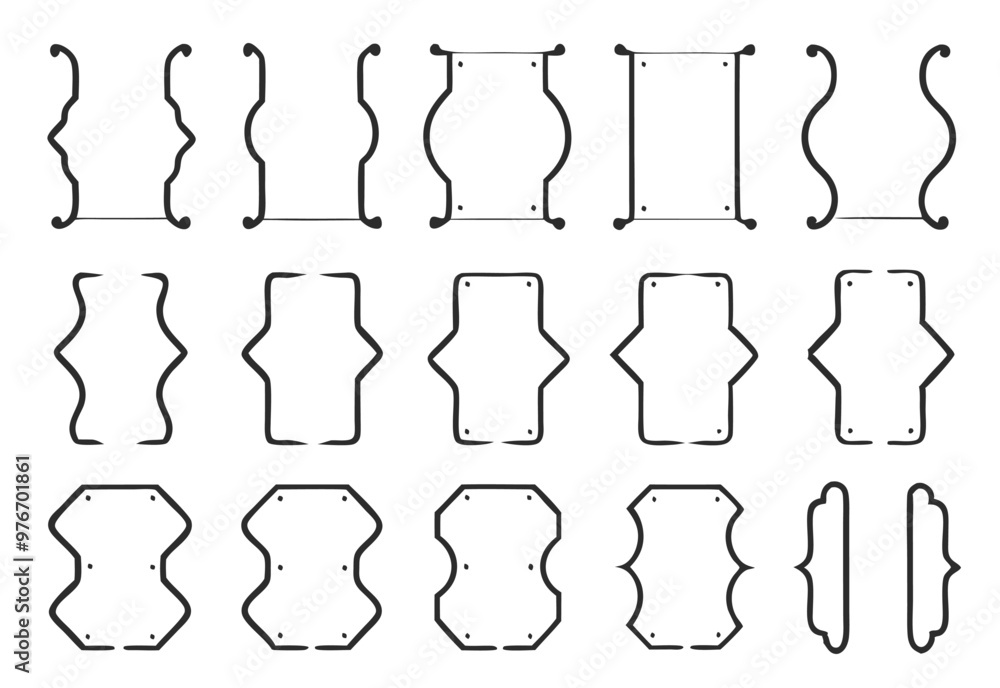 Different brackets set. Vector illustration Different brackets set. Vector illustration