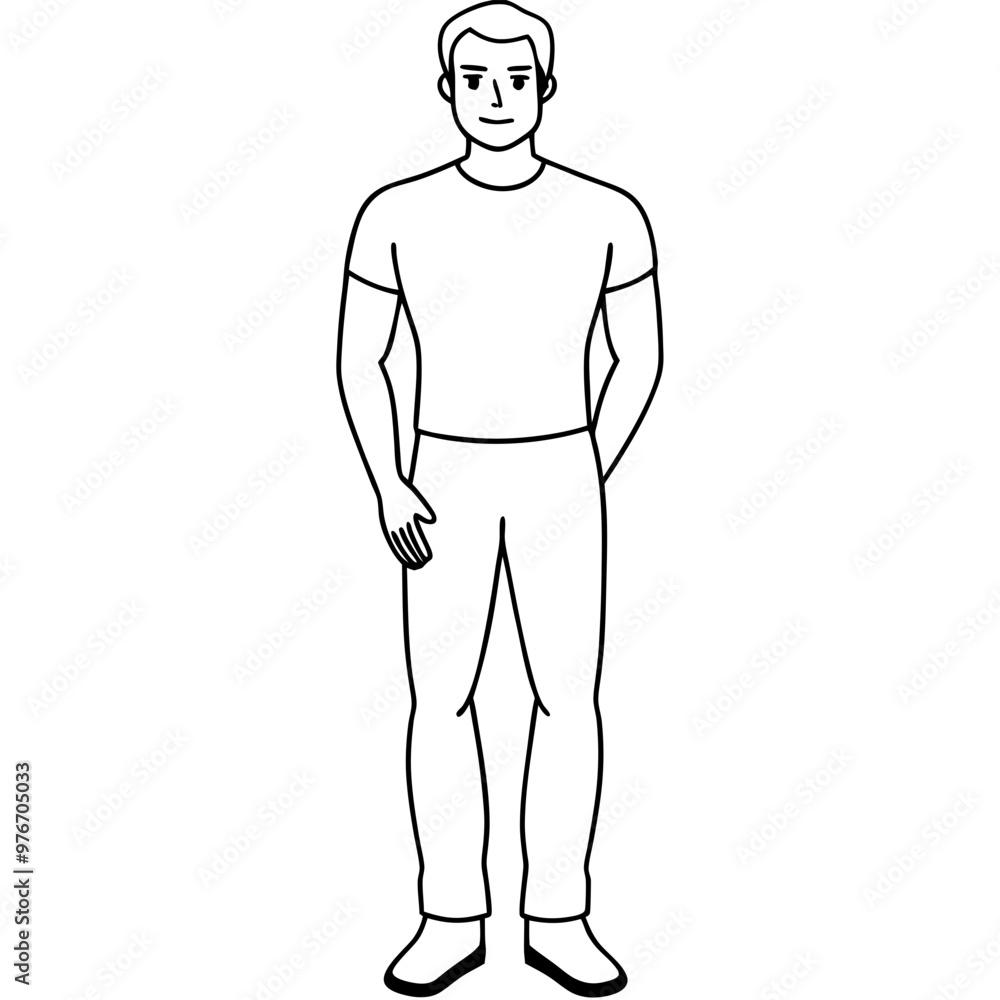 Fototapeta premium Man sitting