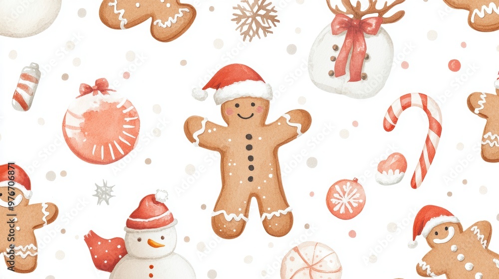 Christmas Gingerbread Seamless Christmas Gingerbread Seamless