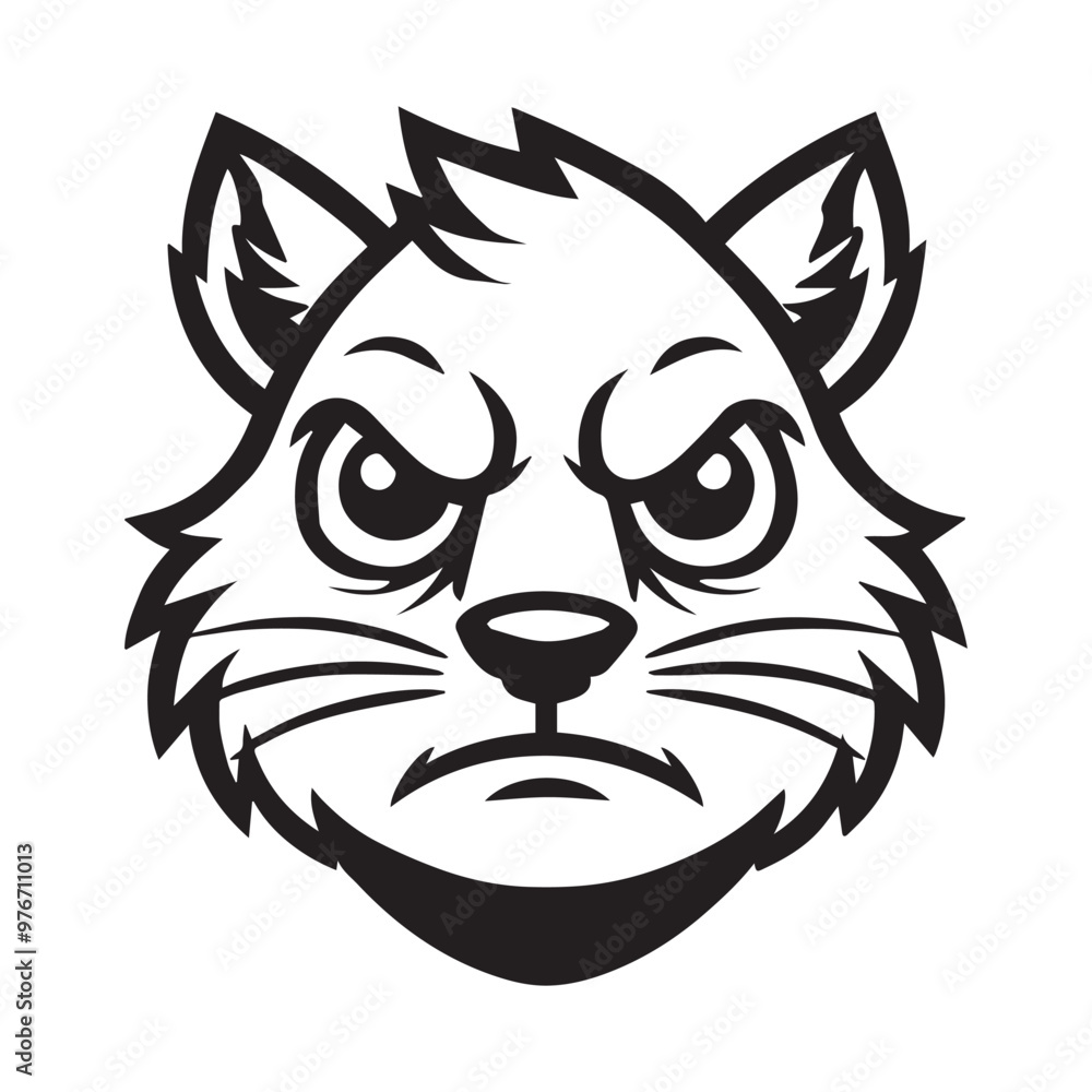 Squirrel Face Clipart Design - Squirrel Logo Concept - Squirrel vector illustration in black and white Squirrel Face Clipart Design - Squirrel Logo Concept - Squirrel vector illustration in black and white