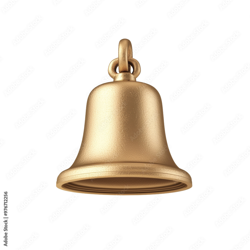 Golden bell pendant with a simple elegant design Golden bell pendant with a simple elegant design