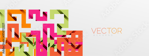 Color bend lines with shadow texture effect. Vector Illustration For Wallpaper, Banner, Background, Card, Book Illustration, landing page