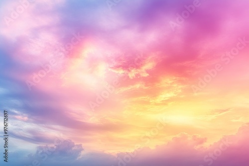 A stunning sky filled with soft hues of pink, purple, and blue, creating a serene and tranquil atmosphere at sunset.