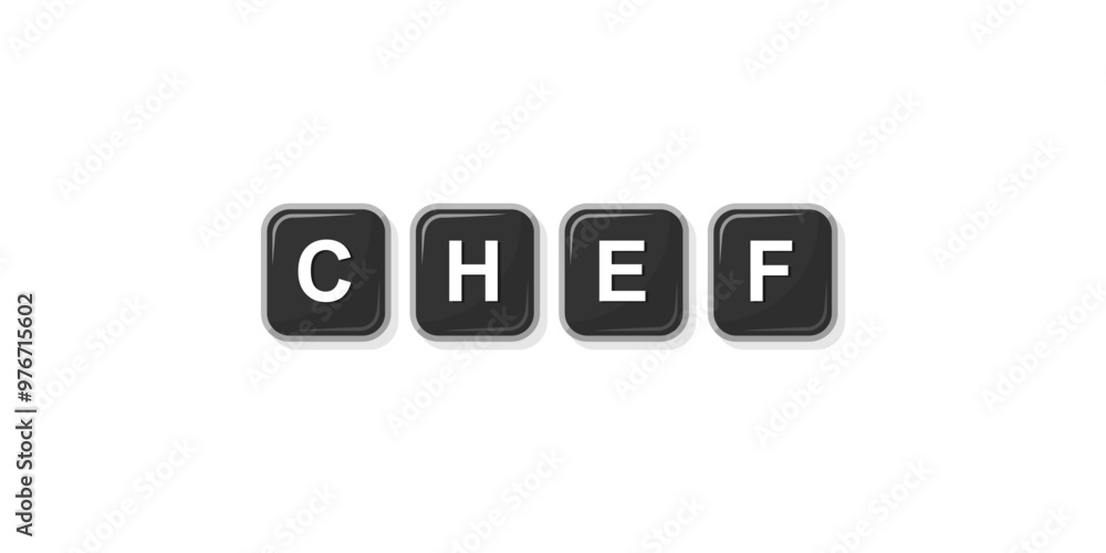 Job profession word made with computer keyboard button design illustration on bright background, Vector illustration design. Job profession word made with computer keyboard button design illustration on bright background, Vector illustration design.