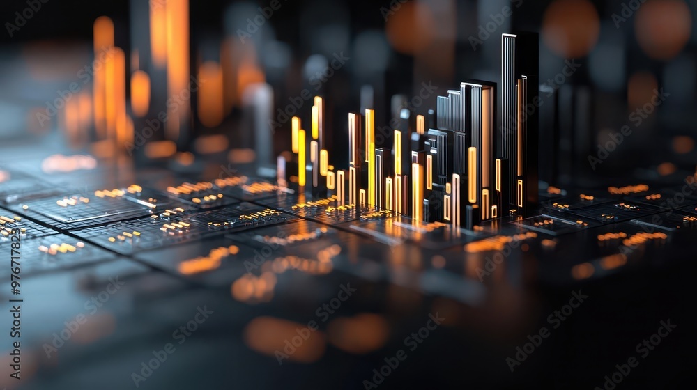 A futuristic city made of glowing financial charts, with rivers of liquidity flowing between skyscrapers, symbolizing investment growth A futuristic city made of glowing financial charts, with rivers of liquidity flowing between skyscrapers, symbolizing investment growth