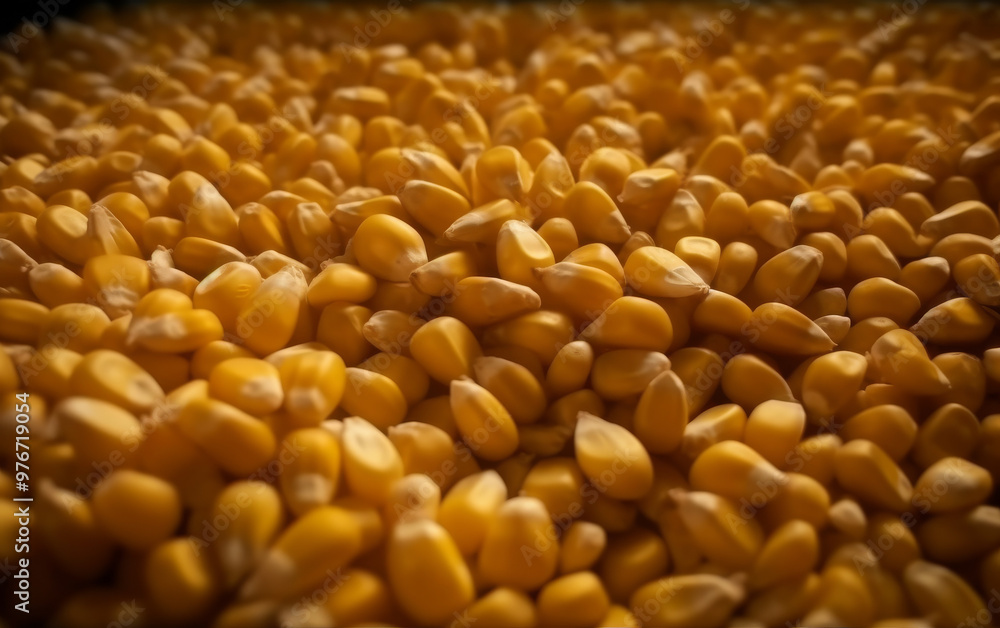Close Up of Yellow Corn Kernels Macro Photography Food Texture Close Up of Yellow Corn Kernels Macro Photography Food Texture