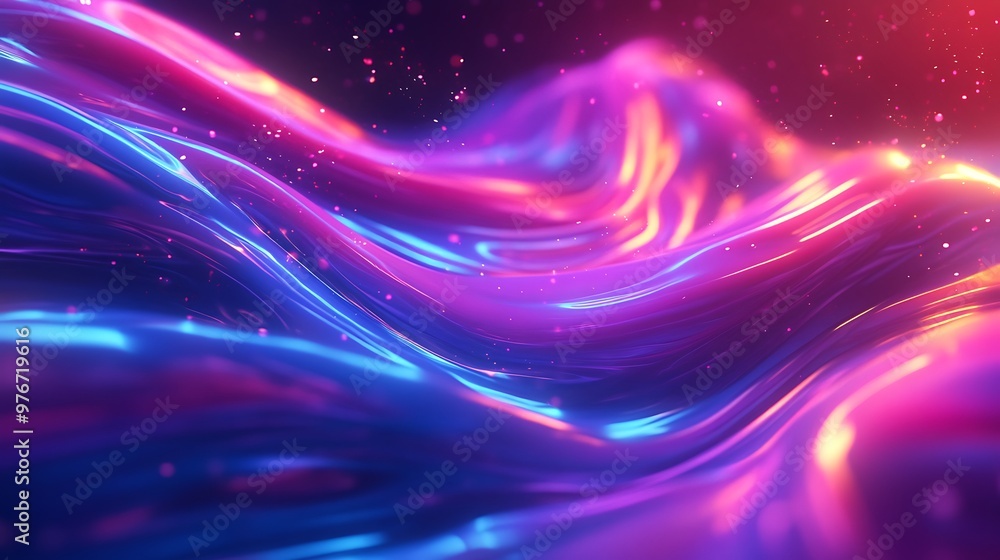 Abstract Wavy Pattern with Vibrant Colors Abstract Wavy Pattern with Vibrant Colors