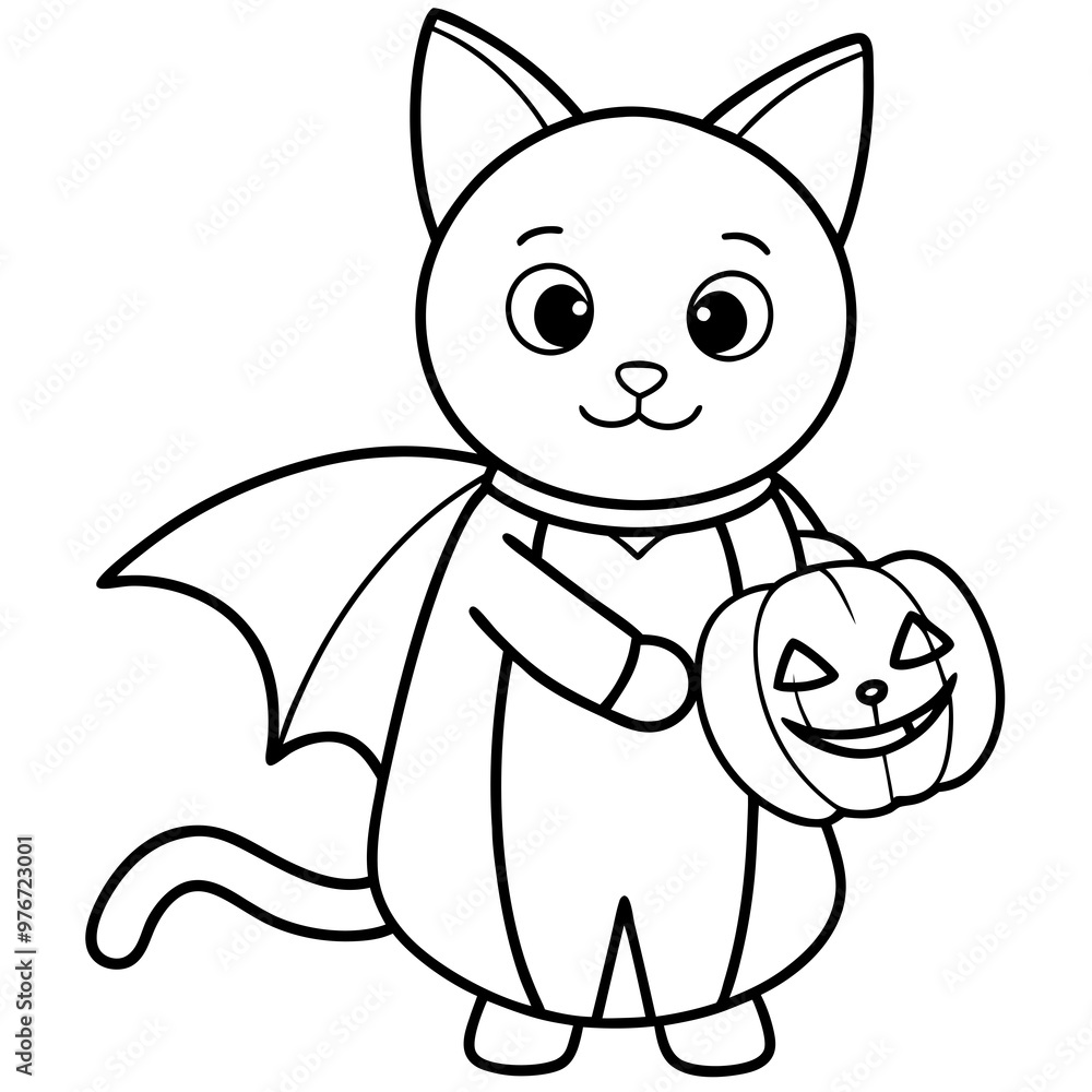 Obraz premium cat with a flower