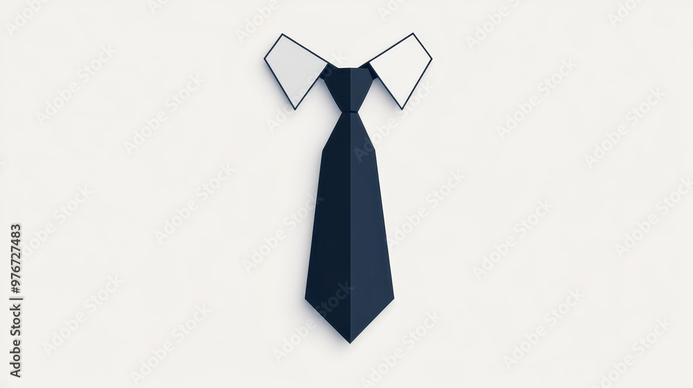 Elevate your style with a sleek, simple illustration of a thin black tie, perfect for any business concept. Elevate your style with a sleek, simple illustration of a thin black tie, perfect for any business concept.