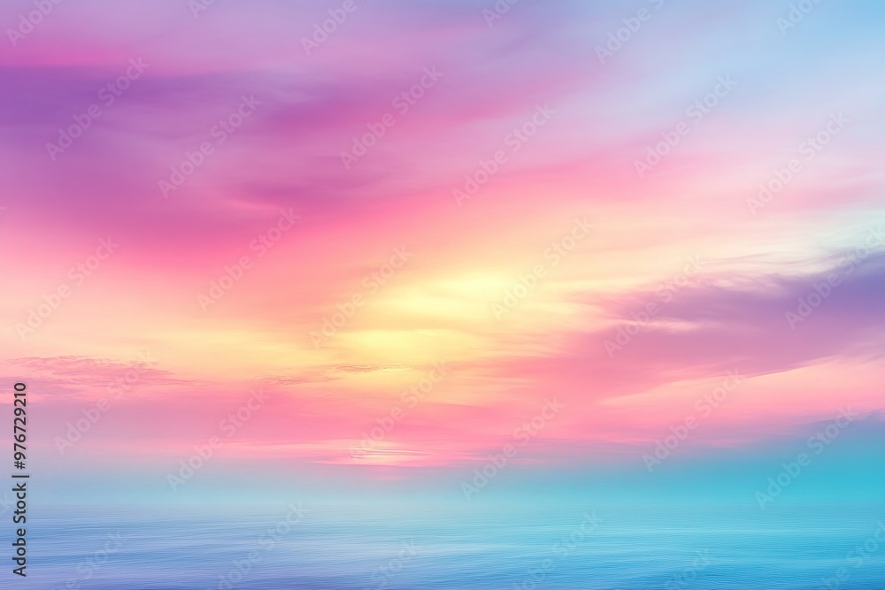 A dreamy pastel sunset over calm waters, blending soft hues of pink, purple, and blue for a serene atmosphere. A dreamy pastel sunset over calm waters, blending soft hues of pink, purple, and blue for a serene atmosphere.
