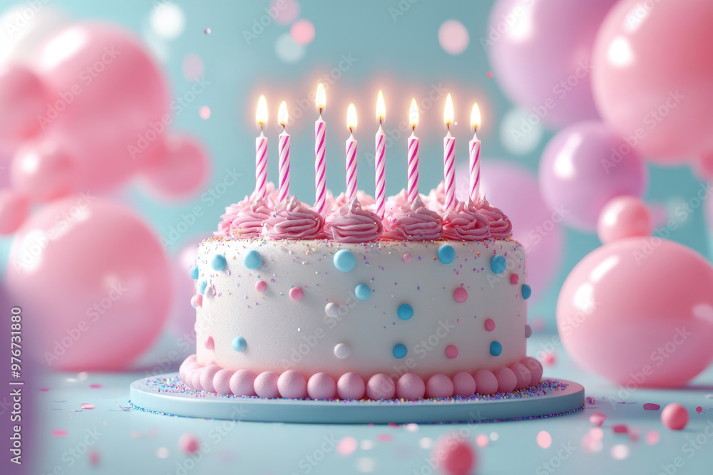 A birthday cake on the table A birthday cake on the table