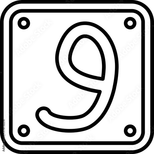 Obraz na plátně Arabic Language Icon