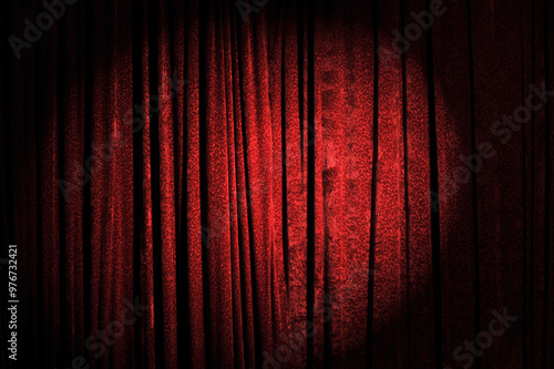 red theater curtains