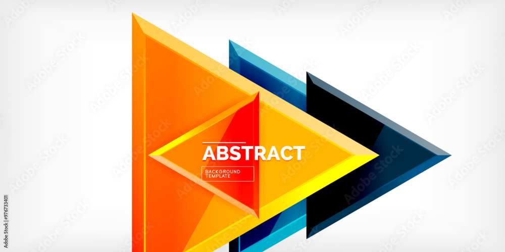 Abstract background - glossy triangles. Vector Illustration For Wallpaper, Banner, Background, Card, Book Illustration, landing page Abstract background - glossy triangles. Vector Illustration For Wallpaper, Banner, Background, Card, Book Illustration, landing page