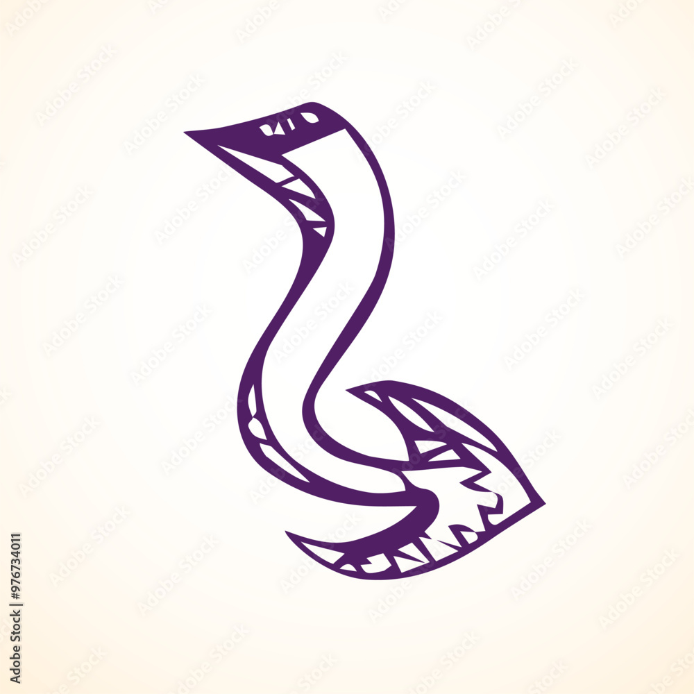 Arrow symbol. Vector drawing icon Arrow symbol. Vector drawing icon