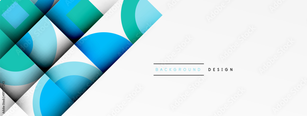 Geometric design abstract background - circles squares Geometric design abstract background - circles squares