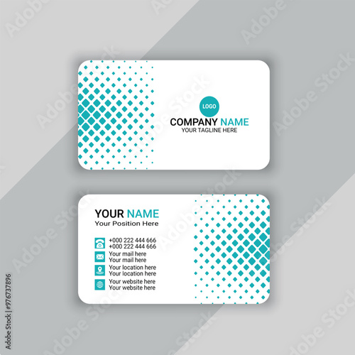 business card or visiting card template design