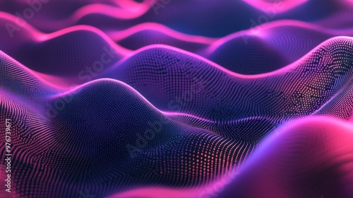 Colorful abstract digital waves with neon texture in a futuristic design concept