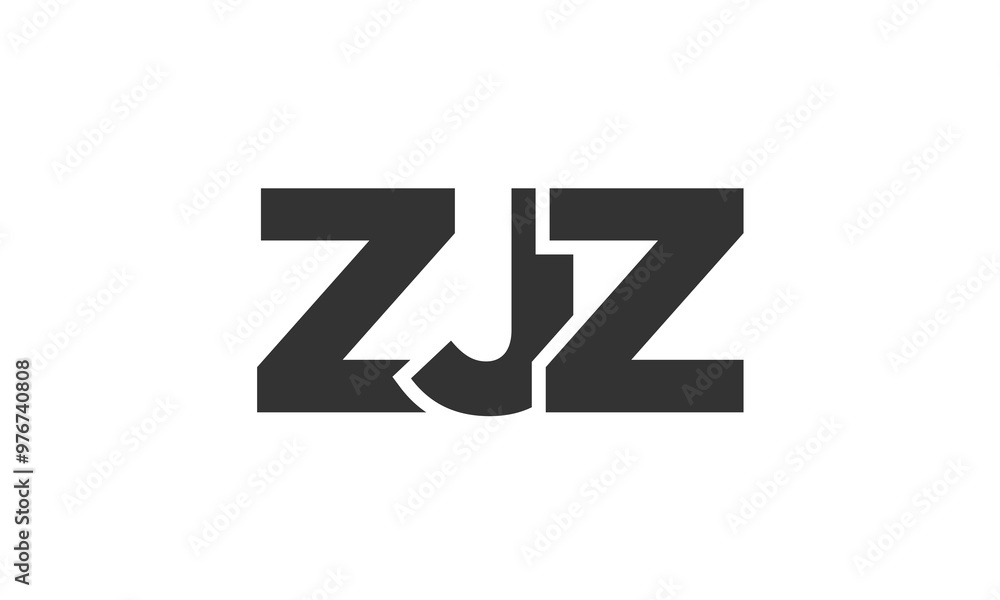 ZJZ logo design template with strong and modern bold text. Initial based vector logotype featuring simple and minimal typography. Trendy company identity. ZJZ logo design template with strong and modern bold text. Initial based vector logotype featuring simple and minimal typography. Trendy company identity.