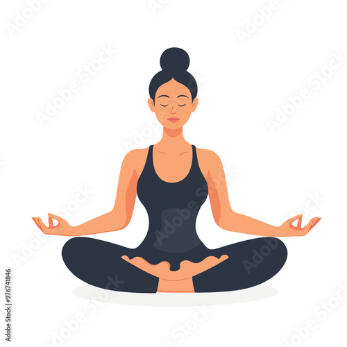 Young woman doing yoga