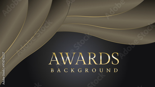 Black gold royal awards graphics background lines sparkle elegant shine modern glitter template luxury premium corporate abstract design.

