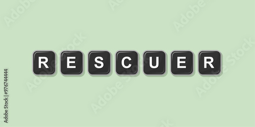 Job profession word made with computer keyboard button design illustration on bright background, Vector illustration design.