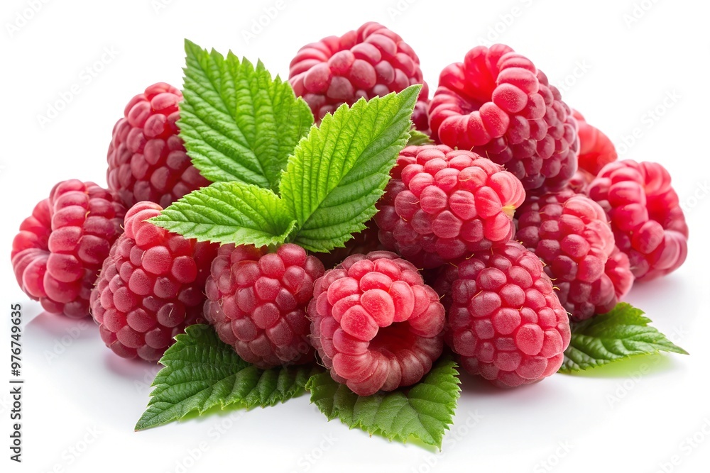 Fresh raspberries red berries isolated on white background with clipping path. Fresh raspberries red berries isolated on white background with clipping path.