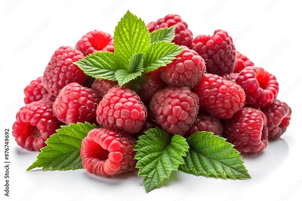 Fresh raspberries red berries isolated on white background with clipping path. Fresh raspberries red berries isolated on white background with clipping path.
