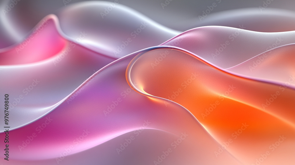 An abstract wave pattern with soft gradients, blending hues of pink, orange, and gray, perfect for creative backgrounds. An abstract wave pattern with soft gradients, blending hues of pink, orange, and gray, perfect for creative backgrounds.