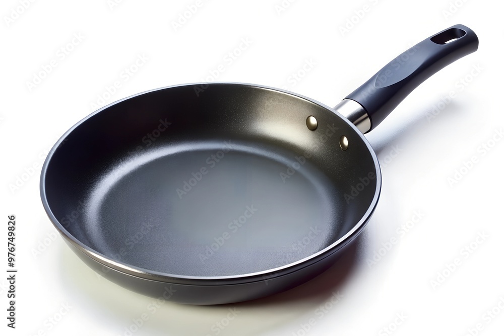 black fry pan, skillet, clipping path, isolated on white background black fry pan, skillet, clipping path, isolated on white background