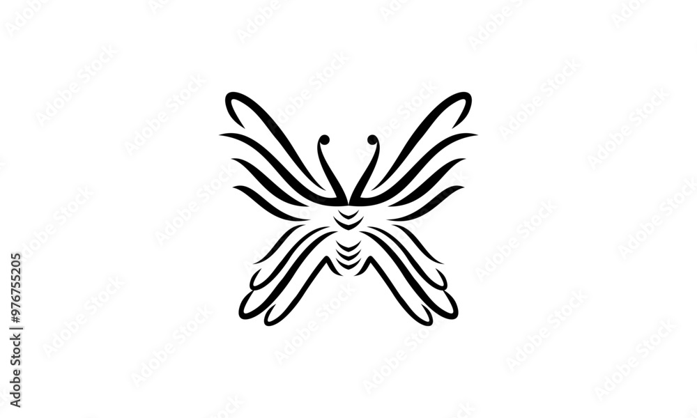 Obraz premium butterfly logo