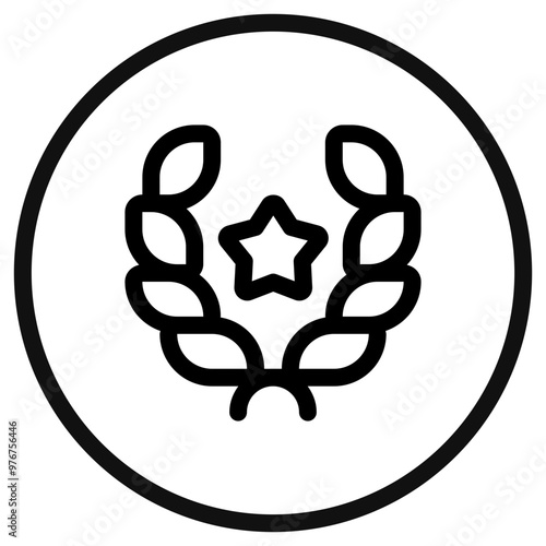 Editable award, laurel, achievement, nomination vector icon. Movie, cinema, entertainment. Part of a big icon set family. Perfect for web and app interfaces, presentations, infographics, etc