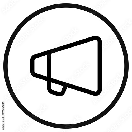 Editable director bullhorn, megaphone, marketing vector icon. Movie, cinema, entertainment. Part of a big icon set family. Perfect for web and app interfaces, presentations, infographics, etc