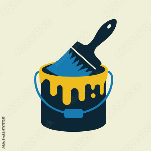 Paint bucket logo ai