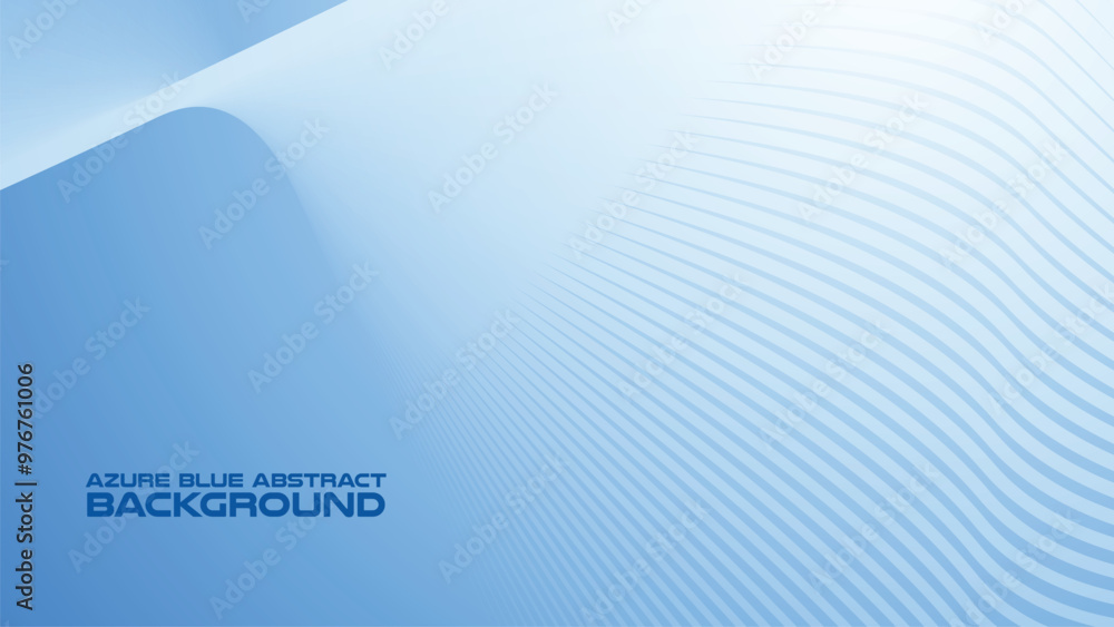 Azure Blue abstract background with curve line for backdrop or presentation Azure Blue abstract background with curve line for backdrop or presentation