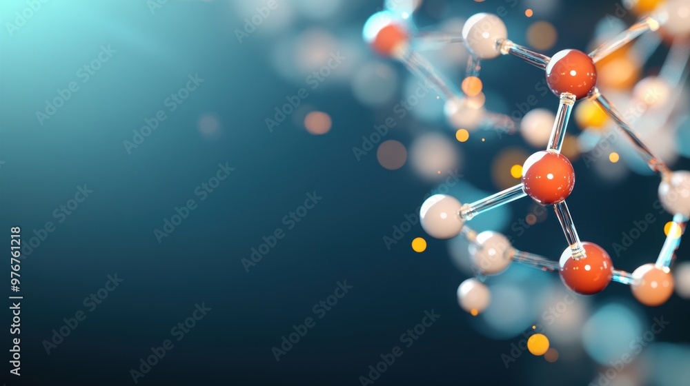 A vibrant image of a molecular model against a dark background, emphasizing the beauty and complexity of molecular structures. A vibrant image of a molecular model against a dark background, emphasizing the beauty and complexity of molecular structures.