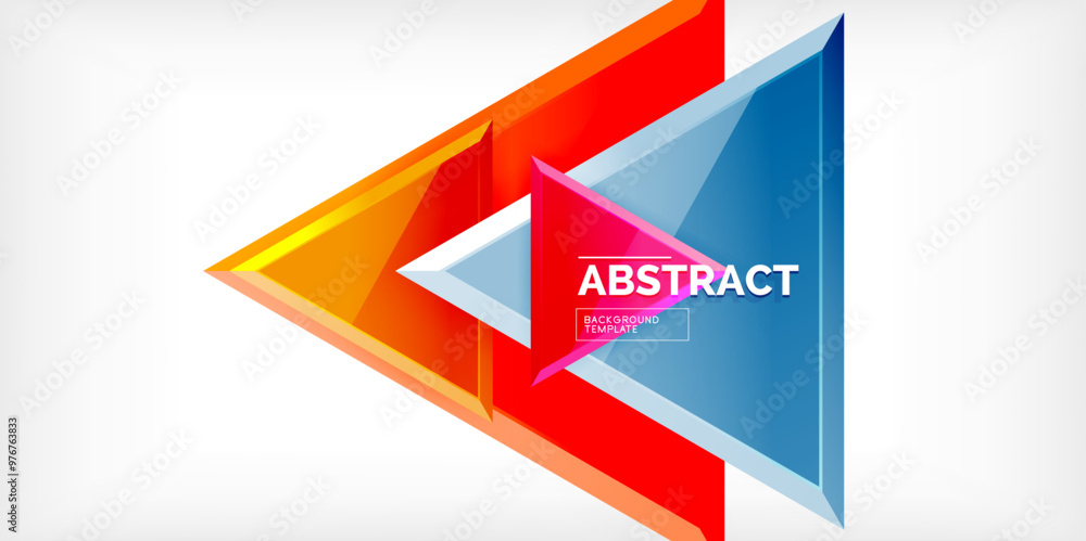 Triangle glass shapes geometric abstract background. Vector Illustration For Wallpaper, Banner, Background, Card, Book Illustration, landing page Triangle glass shapes geometric abstract background. Vector Illustration For Wallpaper, Banner, Background, Card, Book Illustration, landing page