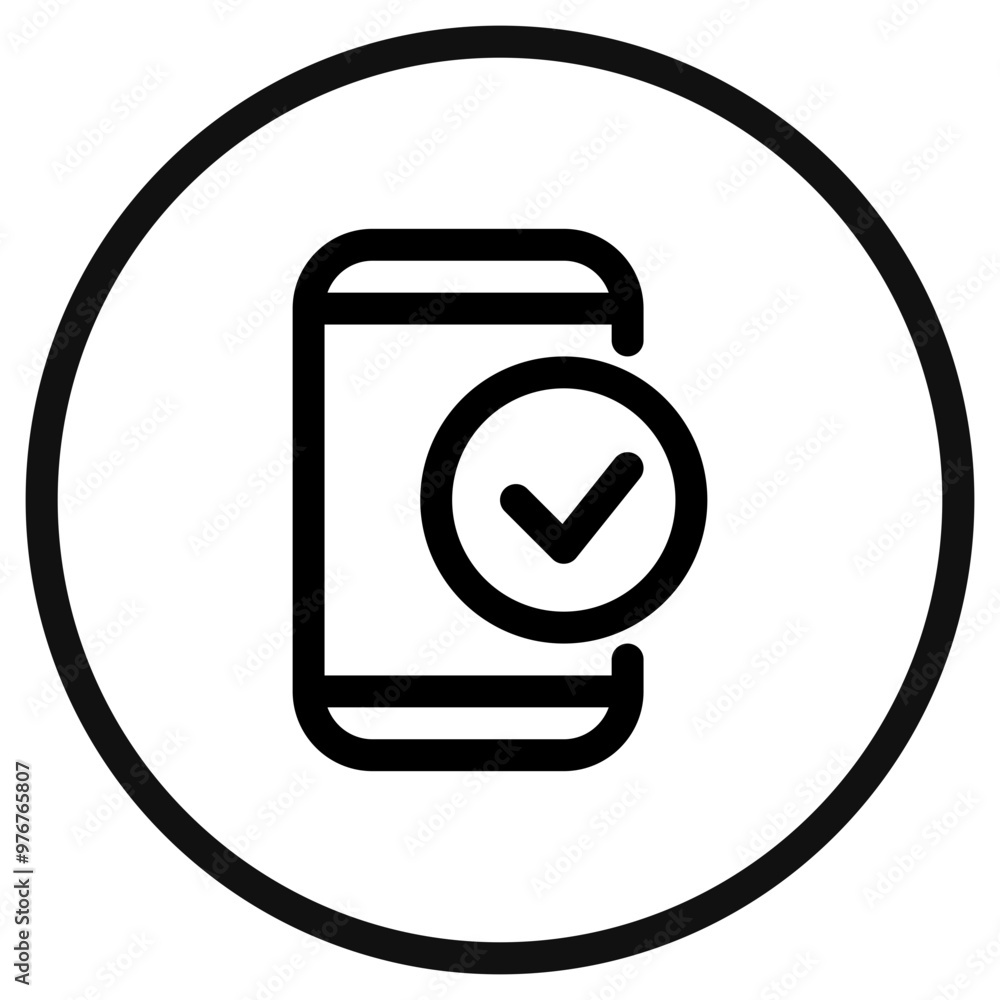 Editable mobile verification vector icon. SEO, marketing, business. Part of a big icon set family. Perfect for web and app interfaces, presentations, infographics, etc Editable mobile verification vector icon. SEO, marketing, business. Part of a big icon set family. Perfect for web and app interfaces, presentations, infographics, etc