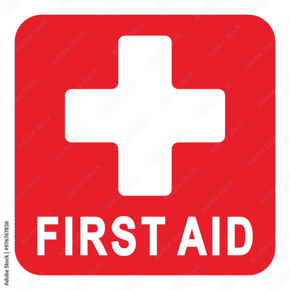 Editable and Scalable First Aid Red Label, Sticker, Sign for Medical Use. Easy to Print in All Sizes, Isolated on White Background. Perfect for Offices, Homes, and Public Spaces Editable and Scalable First Aid Red Label, Sticker, Sign for Medical Use. Easy to Print in All Sizes, Isolated on White Background. Perfect for Offices, Homes, and Public Spaces