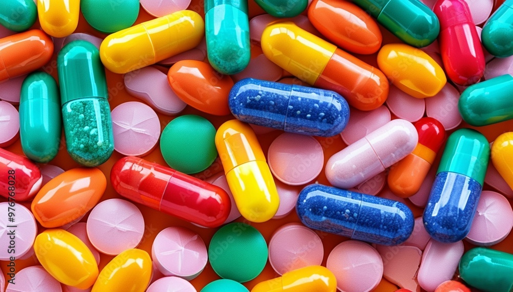 Colorful medicine pills isolated on white background Colorful medicine pills isolated on white background