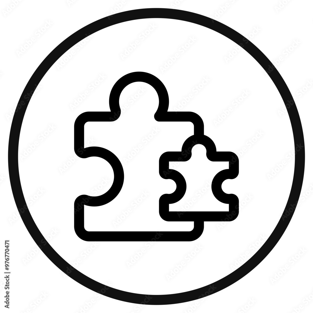 Editable puzzle game, puzzle pieces vector icon. Video game, game elements. Part of a big icon set family. Perfect for web and app interfaces, presentations, infographics, etc Editable puzzle game, puzzle pieces vector icon. Video game, game elements. Part of a big icon set family. Perfect for web and app interfaces, presentations, infographics, etc