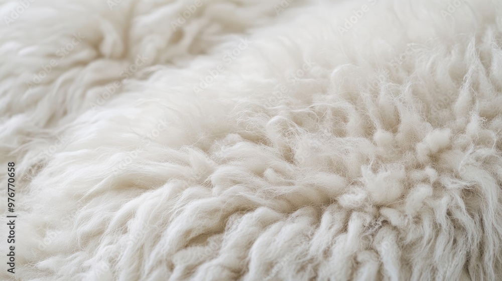 White Sheep Fur Close-Up, Soft Wool Texture for Textile and Natural Material Design White Sheep Fur Close-Up, Soft Wool Texture for Textile and Natural Material Design