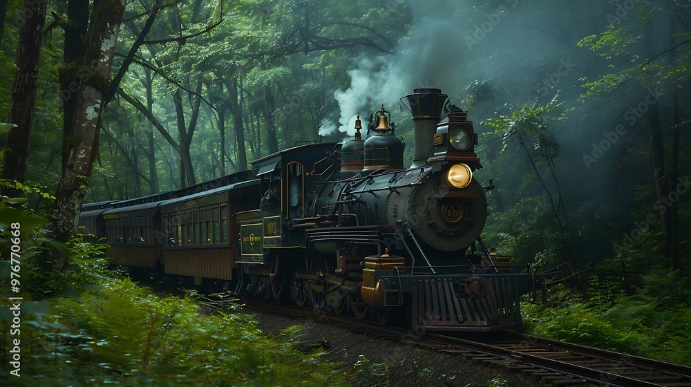 Fototapeta premium A beautiful train ride