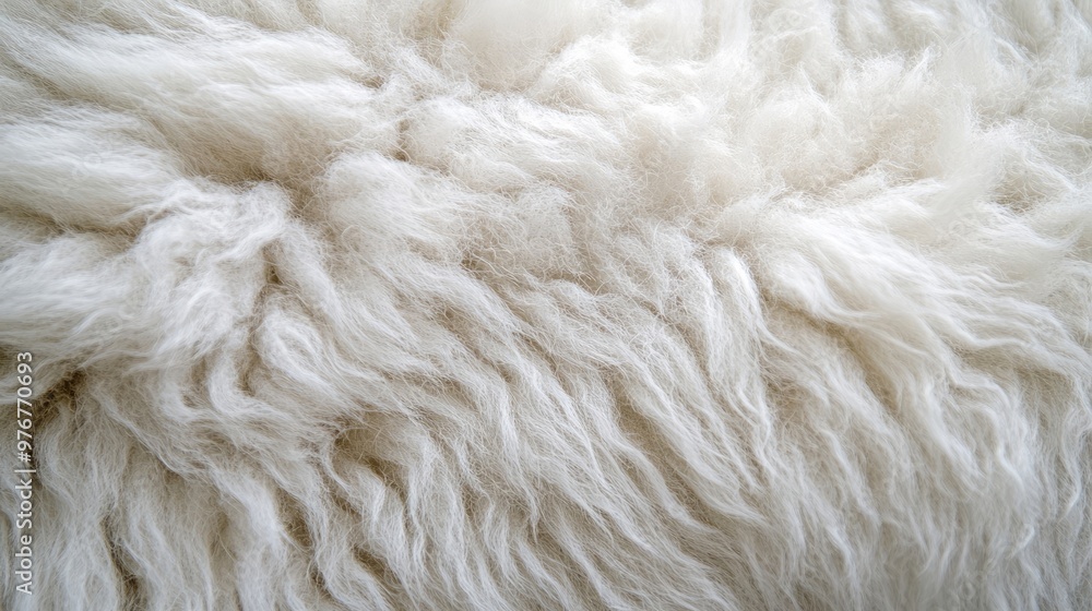 White Sheep Fur Close-Up, Soft Wool Texture for Textile and Natural Material Design White Sheep Fur Close-Up, Soft Wool Texture for Textile and Natural Material Design