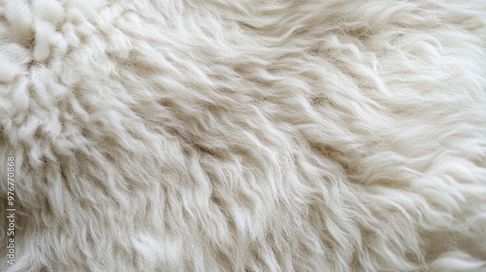 White Sheep Fur Close-Up, Soft Wool Texture for Textile and Natural Material Design White Sheep Fur Close-Up, Soft Wool Texture for Textile and Natural Material Design